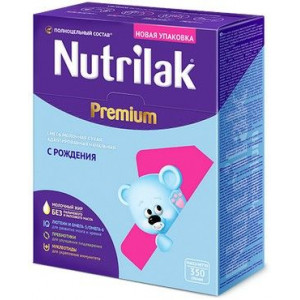НУТРИЛАК-1 ПРЕМИУМ МОЛОЧН.СМЕСЬ 350Г. ПРЕБИОТ. 0-6МЕС. [NUTRILAK]
