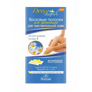 ФЛОРЕСАН ДИП ДЕПИЛ ПОЛОСКИ Д/ДЕПИЛ. Д/ЧУВСТВ. КОЖИ РОМАШКА №20 Ф-484 [FLORESAN]