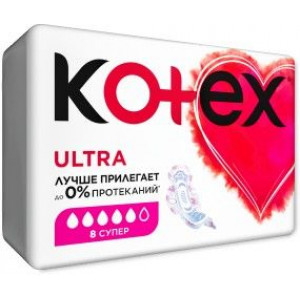 КОТЕКС ПРОКЛАДКИ УЛЬТРА СУПЕР СЕТЧ №8 [KOTEX]