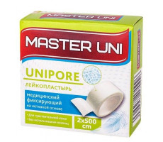 МАСТЕР ЮНИ ЛЕЙКОПЛАСТ. 2X500СМ. UNIPORE НЕТК. [MASTER UNI]