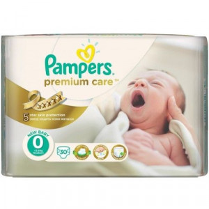 ПАМПЕРС ПОДГУЗН. ПРЕМИУМ КЕА 0 МИКРО Д/НОВОРОЖД. 1-2,5КГ №30 [PAMPERS]