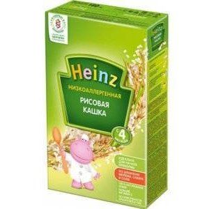 ХАЙНЦ КАША 160Г. РИСОВАЯ НИЗКОАЛЛЕР. Б/МОЛ. 4+МЕС. [HEINZ]