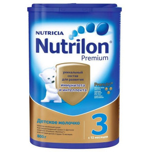 НУТРИЛОН-3 ПРЕМИУМ МОЛОЧКО ДЕТСКОЕ 800Г. ДЖУНИОР 12+МЕС. [NUTRILON]