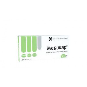 МЕБИКАР 500МГ. №20 ТАБ. МЕБИКАР 500МГ. №20 ТАБ.