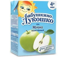 Б.ЛУКОШКО СОК 200МЛ. ЯБЛОКО ОСВЕТЛ. Б/САХ. ТЕТРАПАК