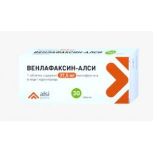 ВЕНЛАФАКСИН-АЛСИ 37,5МГ. №30 ТАБ. ВЕНЛАФАКСИН-АЛСИ 37,5МГ. №30 ТАБ.