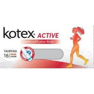 КОТЕКС ТАМПОНЫ АКТИВ СУПЕР №16 [KOTEX]