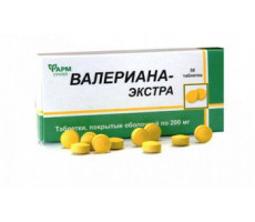 ВАЛЕРИАНА ЭКСТРА 200МГ. №50 ТАБ. П/О /ФАРМГРУПП/
