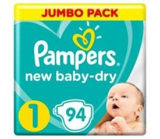 ПАМПЕРС ПОДГУЗН. БЕБИ ДРАЙ 1 2-5КГ №94 Д/НОВОРОЖД. [PAMPERS]