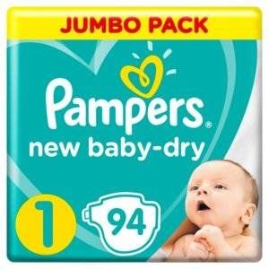 ПАМПЕРС ПОДГУЗН. БЕБИ ДРАЙ 1 2-5КГ №94 Д/НОВОРОЖД. [PAMPERS]