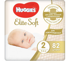 ХАГГИС ПОДГУЗНИКИ ЭЛИТ СОФТ 2 4-6КГ №82 [HUGGIES]