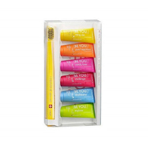 КУРАПРОКС НАБОР БИ Ю (ЗУБ.ПАСТА 10МЛ. №6 ВКУСОВ + ЗУБ.ЩЕТКА СМАРТ ДЕТ.) [CURAPROX]