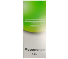 МЕРОПЕНЕМ 1Г. №1 ПОР. Д/Р-РА Д/В/В ФЛ. /ФАРМГИД/ИНТЕРФАРМА/