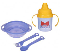 КРОШКА Я НАБОР ПОСУДЫ МАЛЕНЬКИЙ ДЖЕНТЕЛЬМЕН 4 ПРЕДМЕТА 5+ /АРТ.3275233/