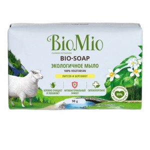 БИОМИО БИО-СОАП МЫЛО ЛИТСЕЯ+БЕРГАМОТ 90Г. [BIOMIO BIO-SOAP]