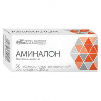 АМИНАЛОН 250МГ. №50 ТАБ. П/П/О /УСОЛЬЕ-СИБИРСКИЙ ХФ3/