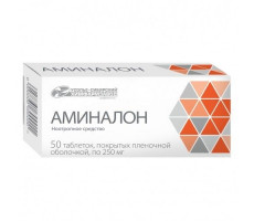 АМИНАЛОН 250МГ. №50 ТАБ. П/П/О /УСОЛЬЕ-СИБИРСКИЙ ХФ3/