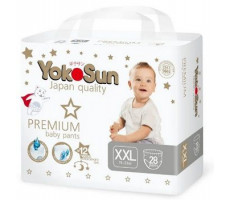 ЙОКОСАН ПОДГУЗНИКИ-ТРУСИКИ ПРЕМИУМ 15-23КГ. Р.XXL №28 [YOKOSUN]