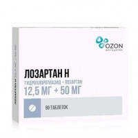 ЛОЗАРТАН-Н 12,5МГ.+50МГ. №90 ТАБ. П/П/О /АТОЛЛ/ОЗОН/