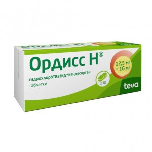 ОРДИСС Н 12,5МГ.+16МГ. №60 ТАБ.