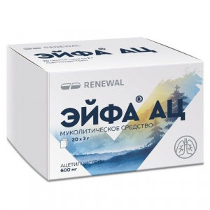 ЭЙФА АЦ 600МГ. 3Г. №20 ГРАН. Д/Р-РА Д/ПРИЕМА ВНУТРЬ ПАК. САШЕ /ОБНОВЛЕНИЕ/ ЭЙФА АЦ 600МГ. 3Г. №20 ГРАН. Д/Р-РА Д/ПРИЕМА ВНУТРЬ ПАК. САШЕ /ОБНОВЛЕНИЕ/