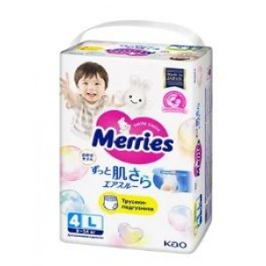 МЕРРИЕС ПОДГУЗНИКИ-ТРУСИКИ 9-14КГ. Р.L №27 [MERRIES]