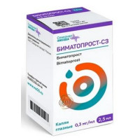 БИМАТОПРОСТ-СЗ 0,3МГ/МЛ. 2,5МЛ. ГЛ.КАПЛИ ФЛ./КАП.